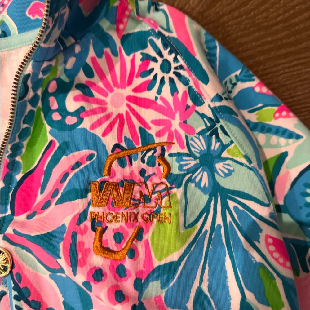 Lilly Pulitzer X Waste Management Quarter Zip - Picture 2 of 4